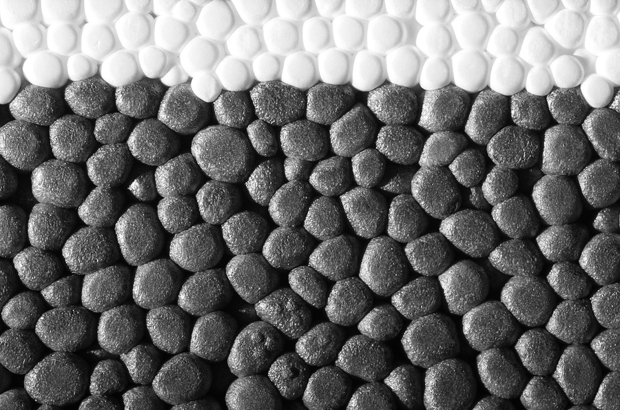 Polystyrene Closeup