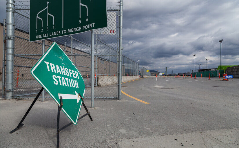 What is a waste transfer station?